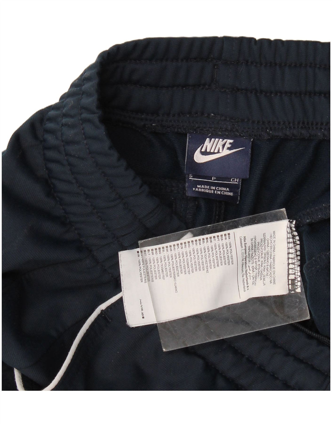 Nike Womens Tracksuit Trousers UK 10 Small  Navy Blue Polyester