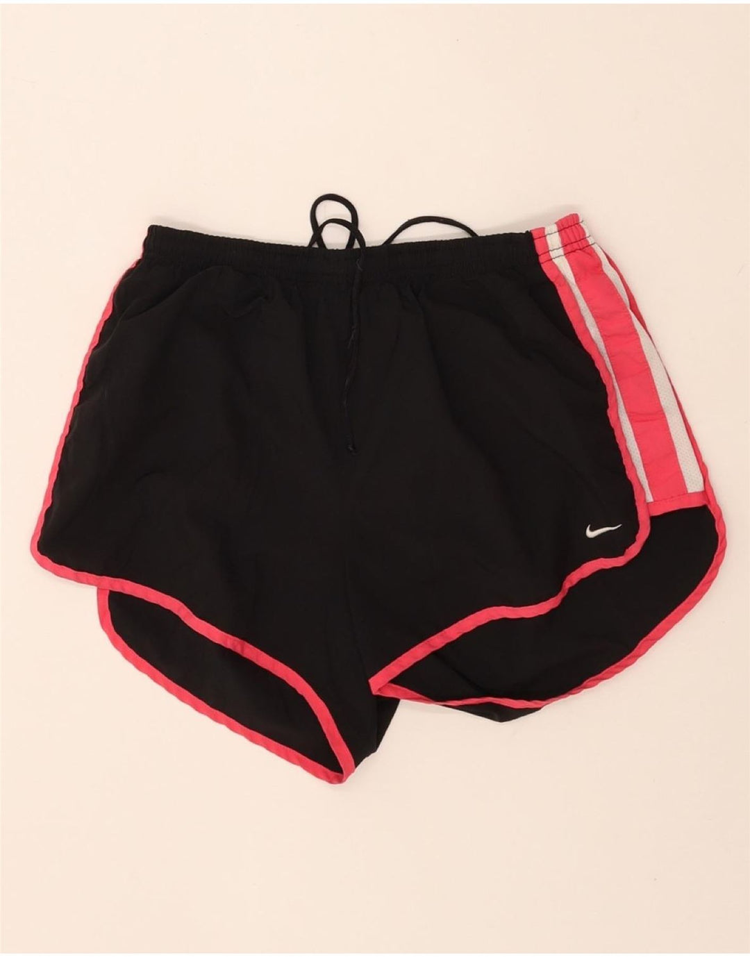 NIKE Womens Sport Shorts US 8/10 Medium Black Colourblock Polyester Vintage Nike and Second-Hand Nike from Messina Hembry 