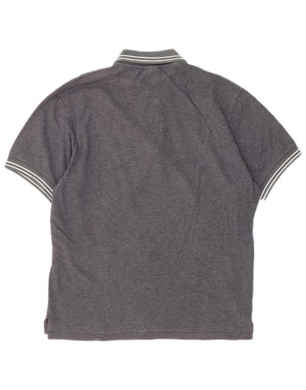 Franklin & Marshall Mens Graphic Polo Shirt Medium Grey