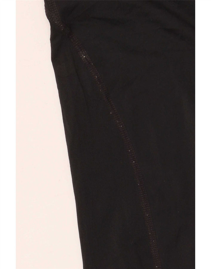 Nike Womens Slim Fit Leggings UK 14 Medium Black Polyester Sports