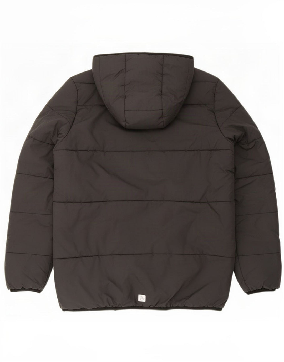 Adidas Jungen Kapuzenjacke, gepolstert, 15–16 Jahre, schwarzes Polyester