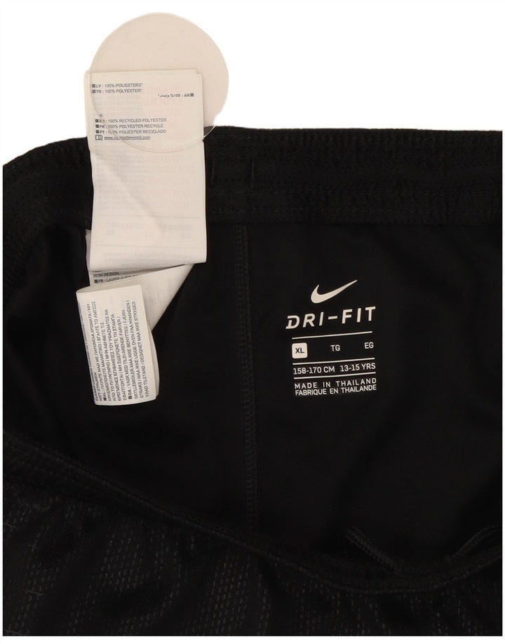 Nike Boys Graphic Sport Shorts 13-14 Years XL Black Polyester