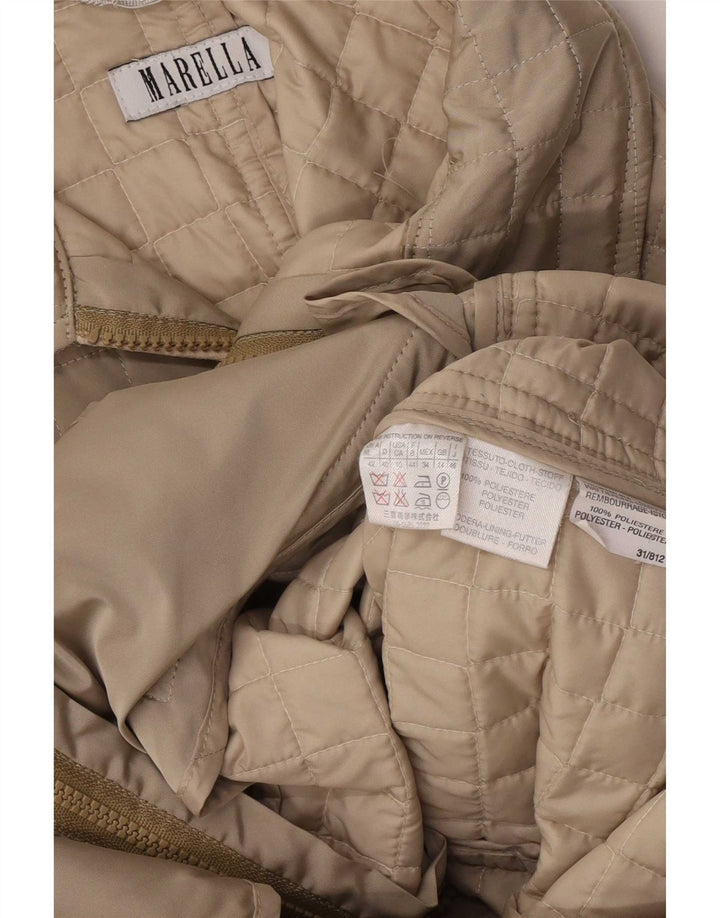 Γυναικείο καπιτονέ μπουφάν Marella UK 14 Medium Beige Polyester