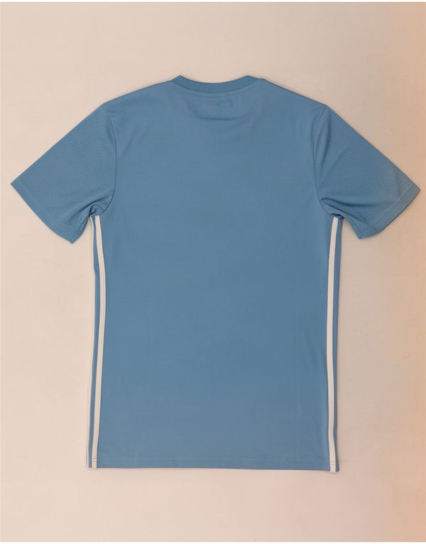 Adidas Mens Aeroready Slim Fit T-Shirt Top Small Blue Polyester