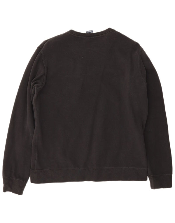 Nike Womens Sweatshirt Jumper UK 14 Large Black Cotton Sports