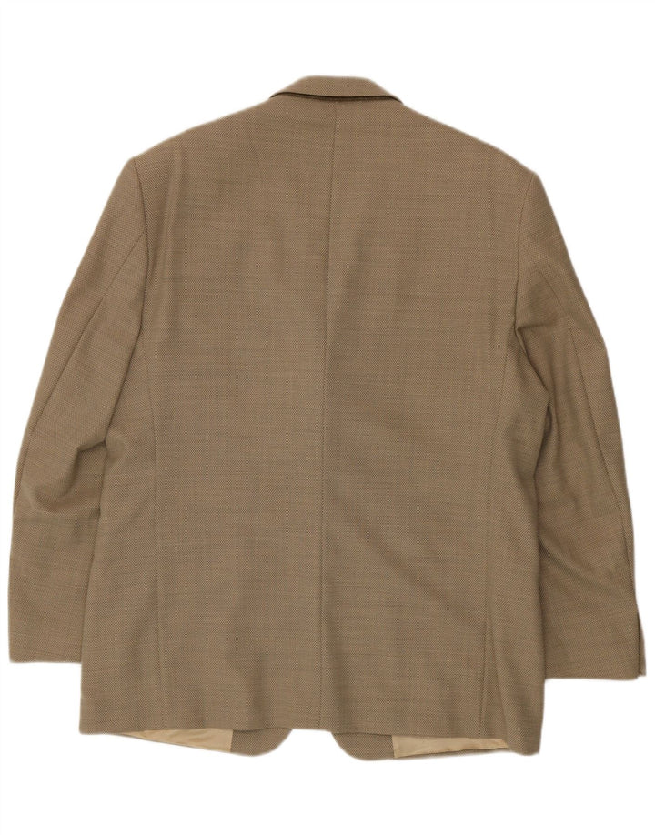 DOUGLAS Mens 3 Button Blazer Jacket UK 42 XL Beige Flecked Wool
