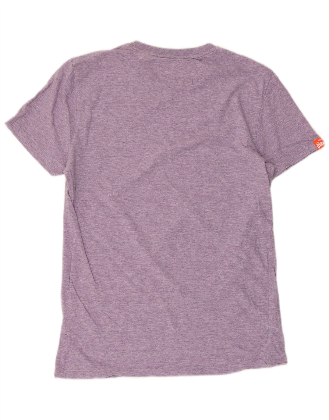 SUPERDRY Herre T-Shirt Top Medium Lilla Bomuld