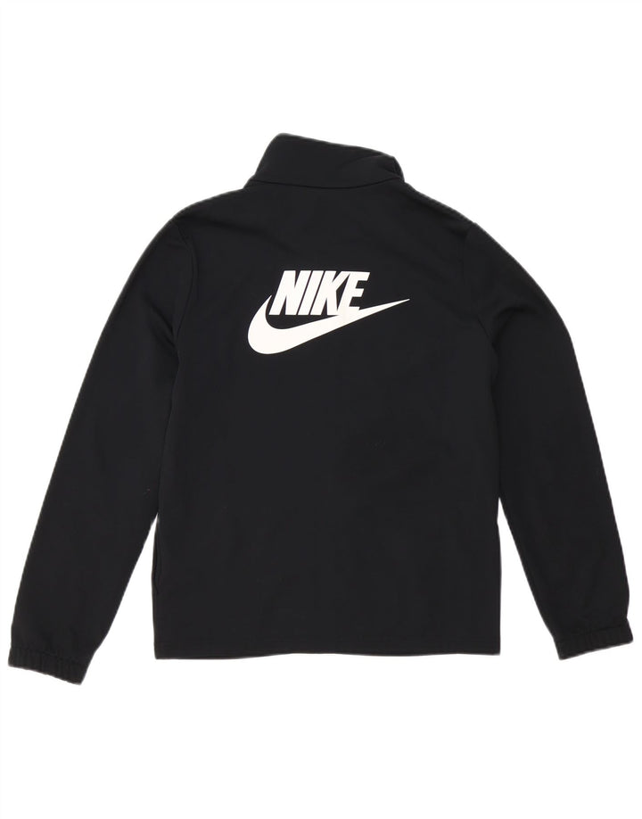 Nike Boys Graphic Chándal Top Chaqueta 12-13 años Grande Negro Poliéster