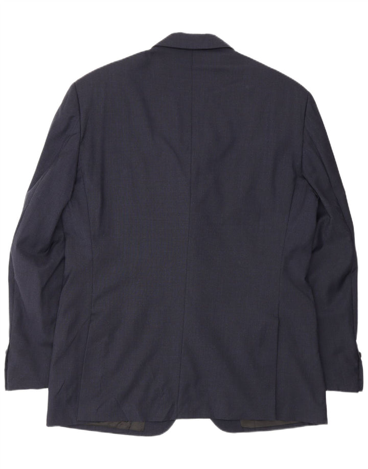 Giacca blazer a 3 bottoni da uomo Brooksfield IT 54 2XL Lana blu navy
