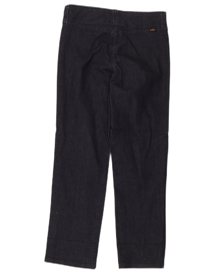 Damskie jeansy Lee Cropped W28 L24 granatowe