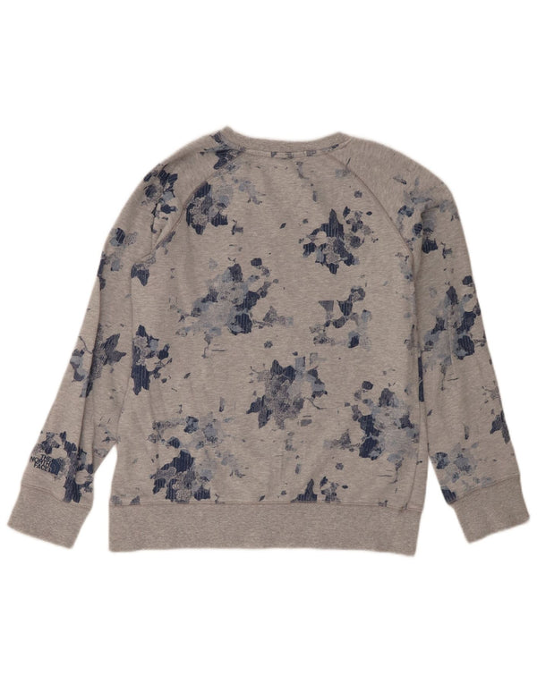 Felpa da donna The North Face Jumper UK 14 Cotone mimetico grigio medio