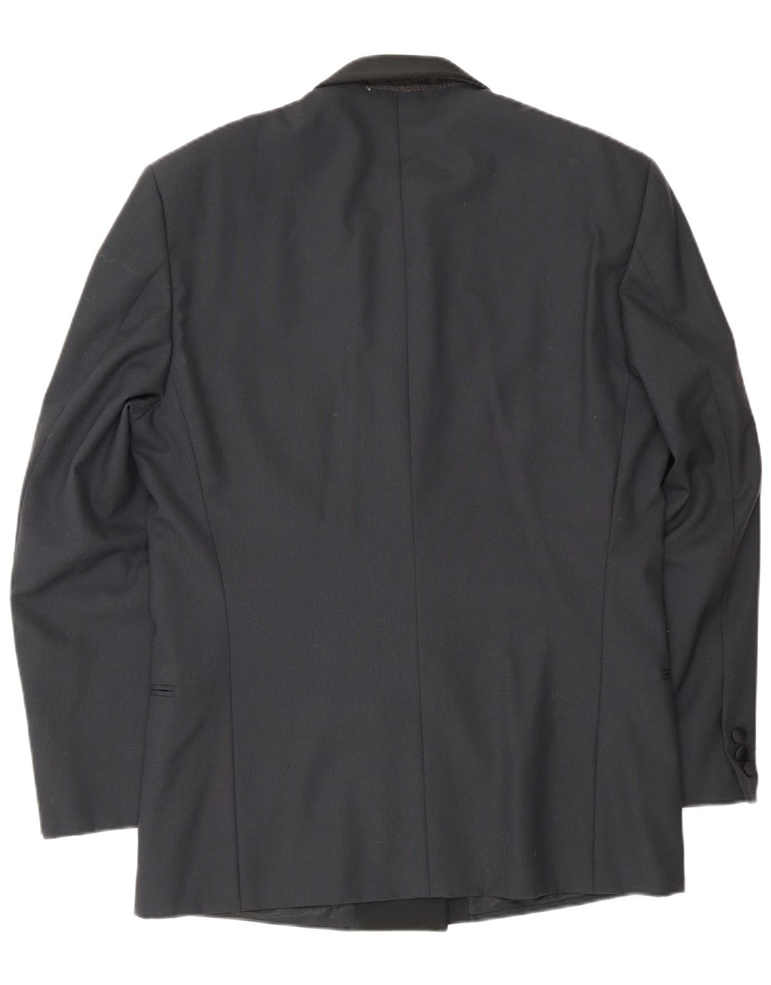 Profilo Herren-Zweireiher-Blazer IT 48 Mittelschwarze Schurwolle