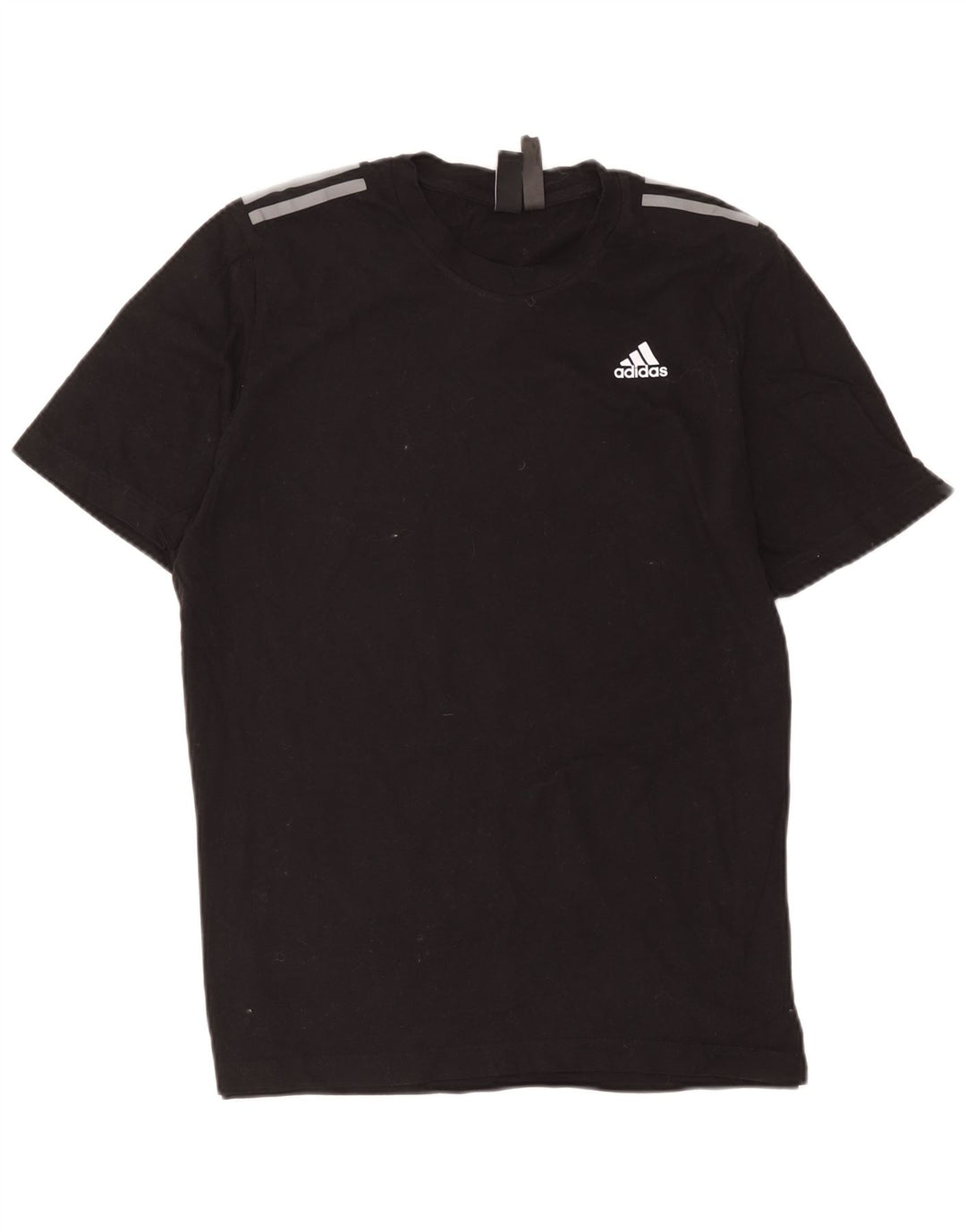 Adidas Herre T-Shirt Top Medium Sort Bomuld
