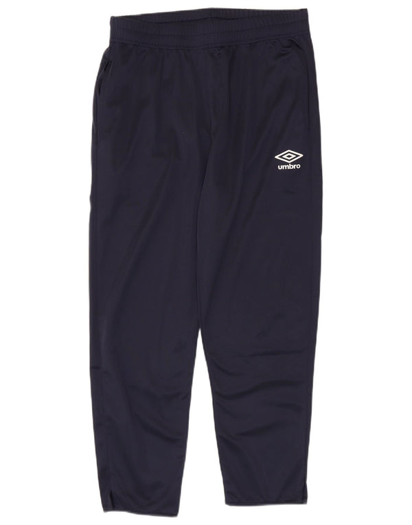 Umbro Mens Tracksuit Trousers Medium Navy Blue Polyester