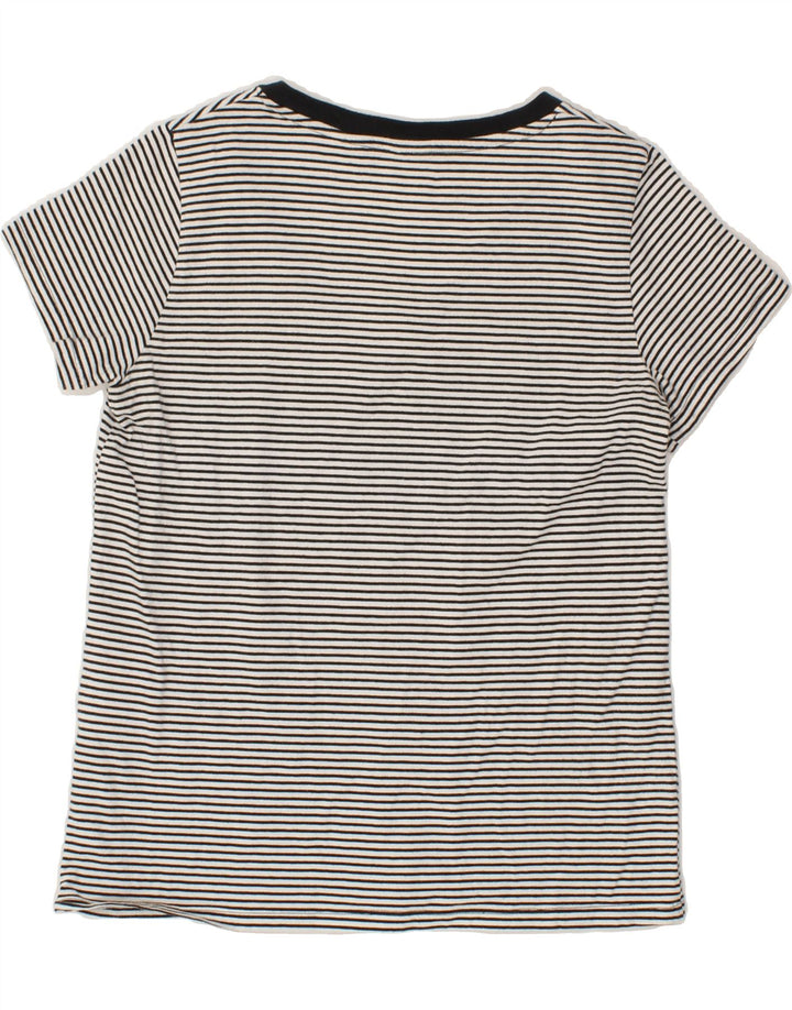 LEVI'S Womens T-Shirt Top UK 10 Small Navy Blue Striped Vintage Levi's and Second-Hand Levi's from Messina Hembry 