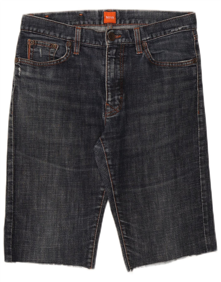 Hugo Boss Denim Shorts til mænd W30 Medium Blue