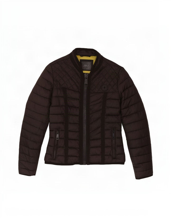 Guess Womens Padded Jacket UK 4 XS Black Polyester