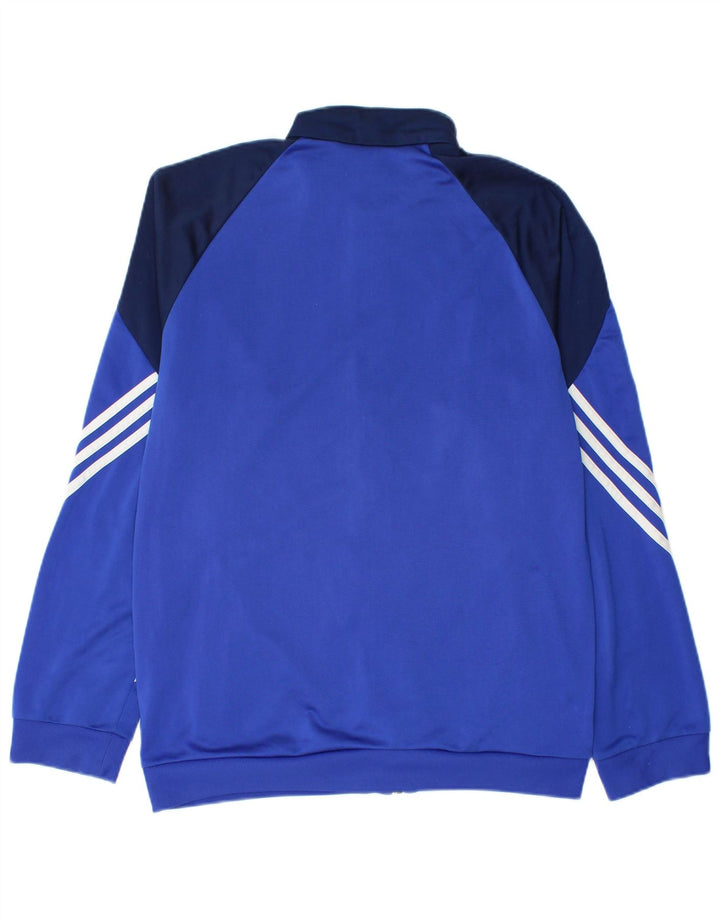 Adidas Veste de survêtement pour homme en polyester color block bleu moyen