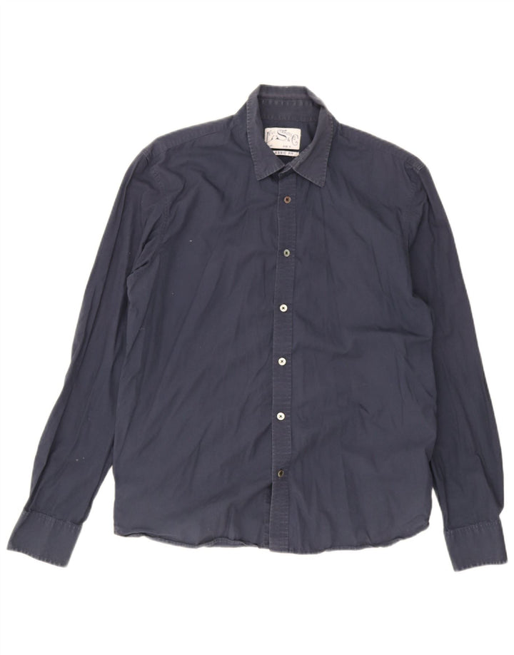 Cămașă pentru bărbați Levi's Classic Fit Bumbac mediu bleumarin