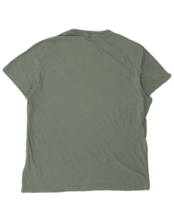 Superdry Herren T-Shirt Top 2XL Grüne Baumwolle