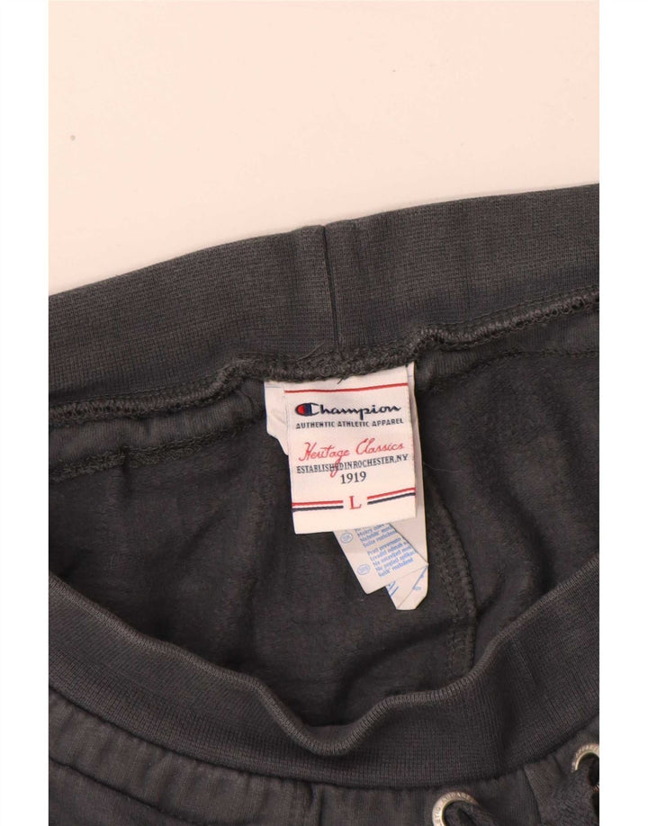 Champion Mens Tracksuit Trousers Joggers Large Grey Cotton