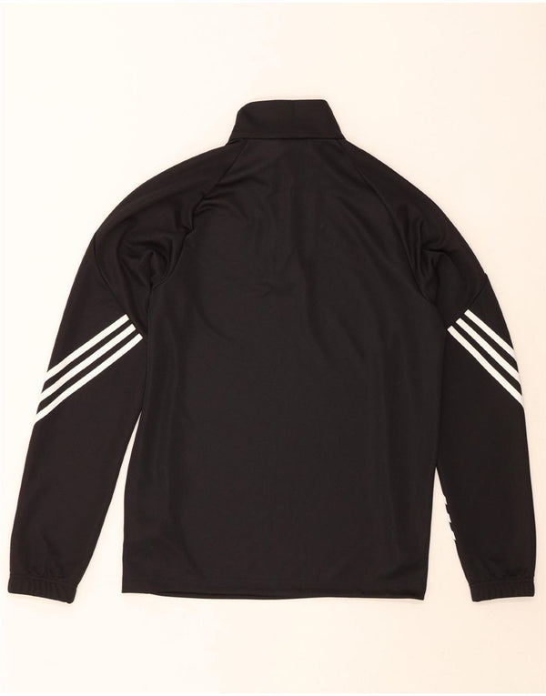 ADIDAS Mens Climalite Zip Neck Pullover Tracksuit Top Small Black