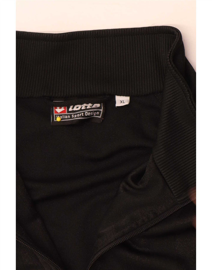 Lotto Mens Tracksuit Top Jacket XL Black Polyester