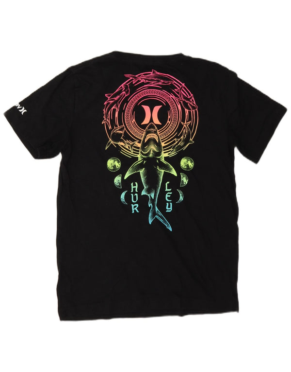 Hurley Boys Graphic T-Shirt Top 12-13 ετών μεγάλο μαύρο βαμβακερό