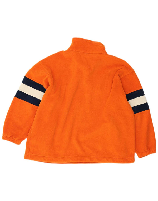 Maglione in pile grafico Champion per ragazzi 7-8 anni piccolo color block arancione