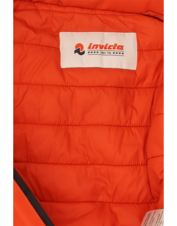 Giacca imbottita con cappuccio da donna Invicta UK 14 poliammide arancione medio