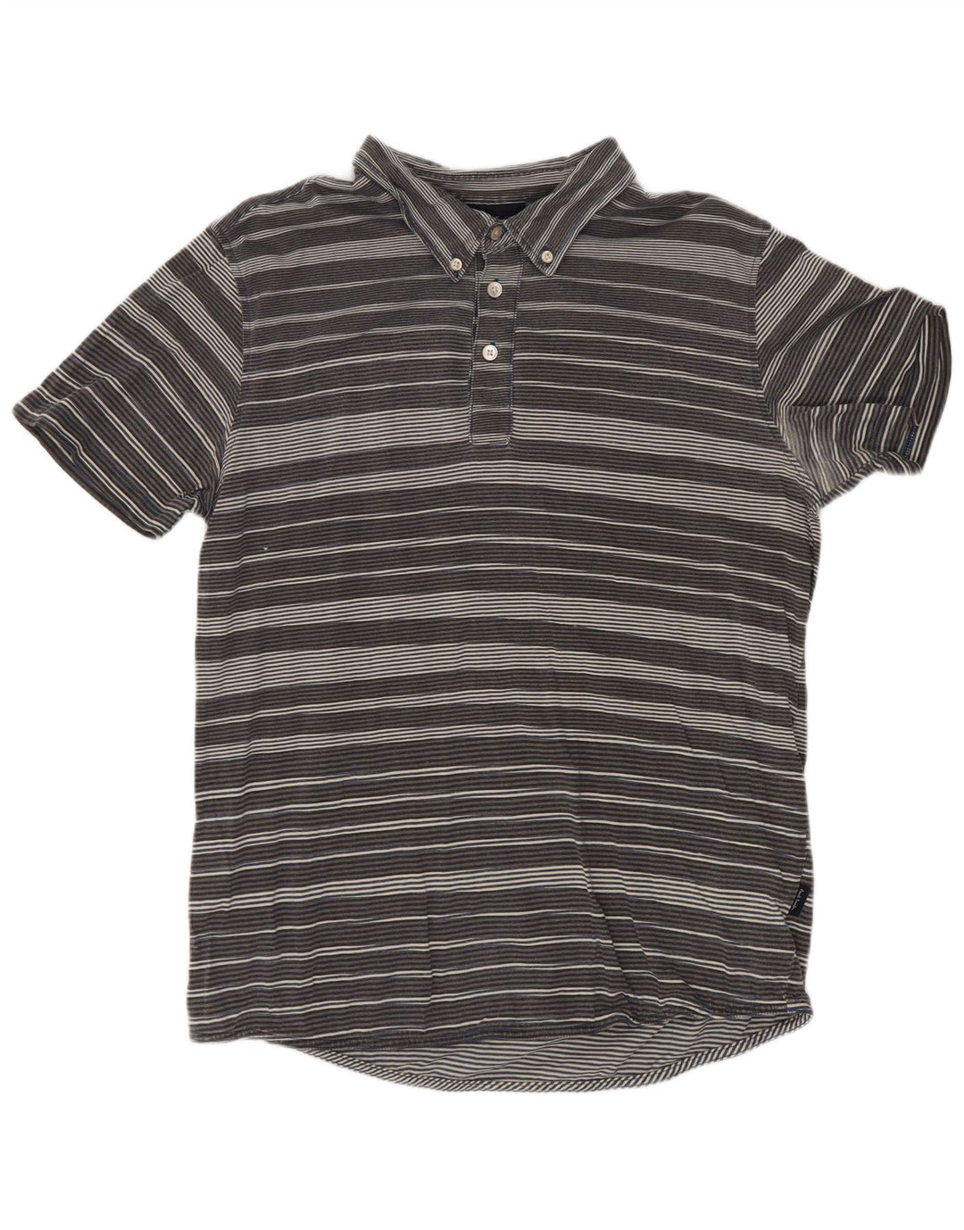 Paul Smith Polo Homme Gris Moyen Rayé Coton