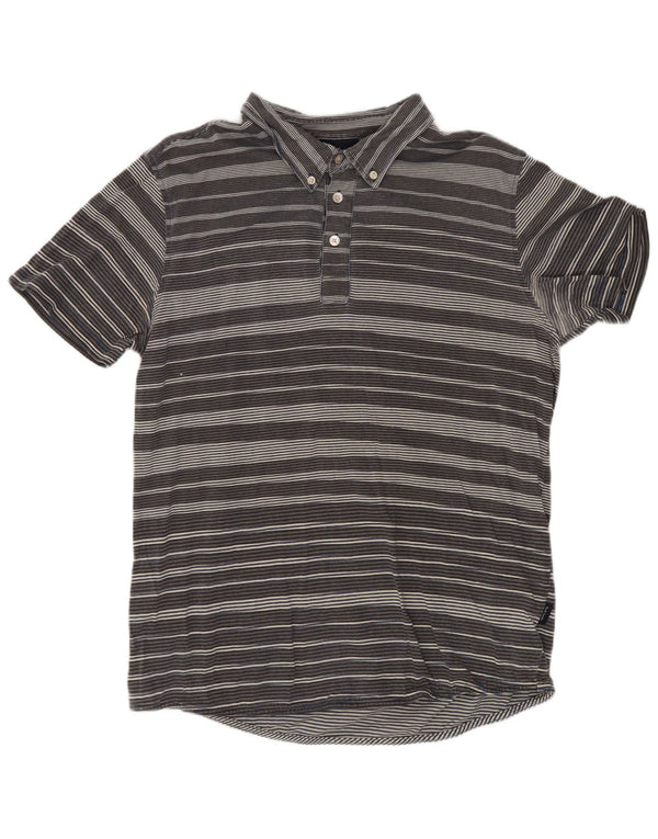 Paul Smith Polo Homme Gris Moyen Rayé Coton