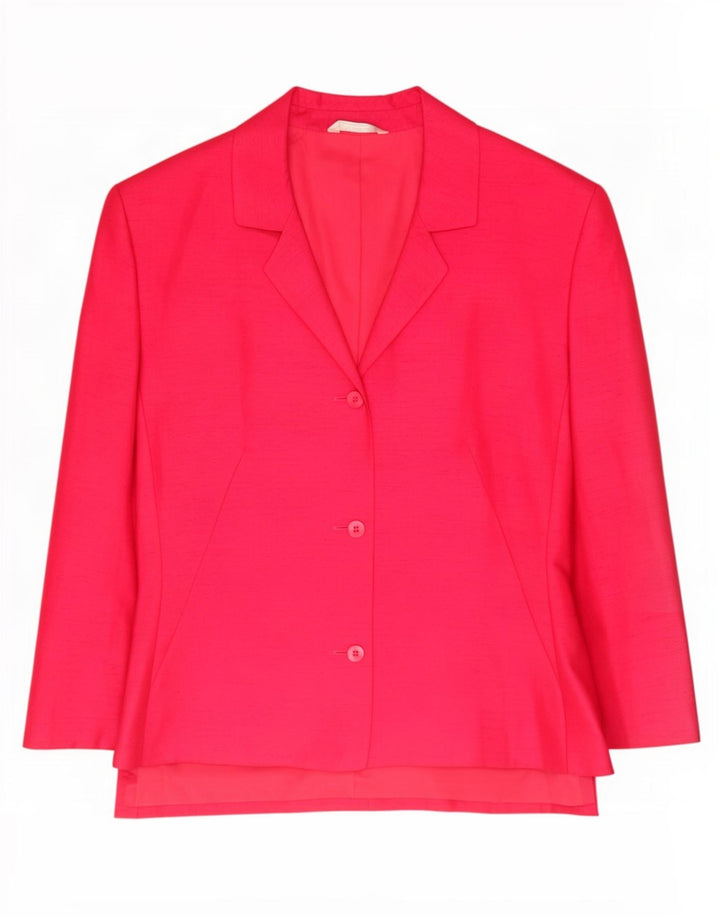 Marks & Spencer Veste blazer à 3 boutons pour femme UK 16 Large Rose Polyester