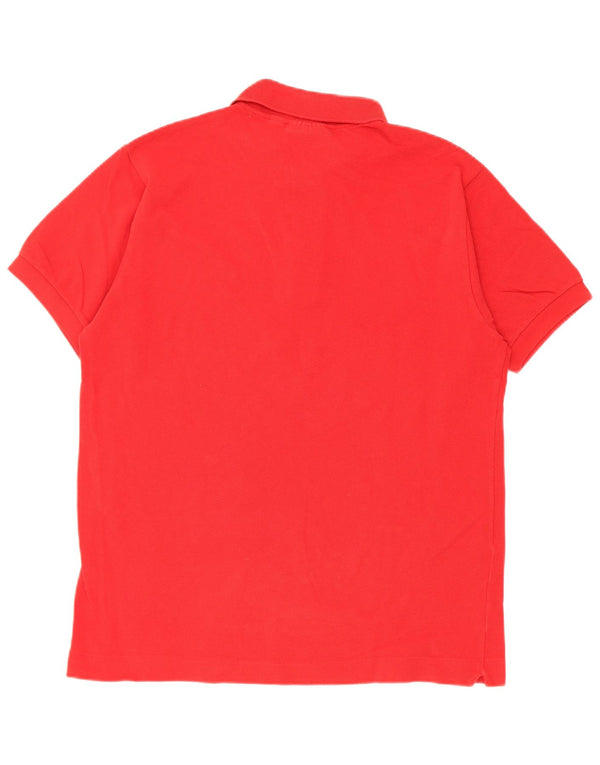 Ανδρικό πουκάμισο Lacoste Classic Fit Polo Νούμερο 5 Μεγάλο κόκκινο βαμβακερό