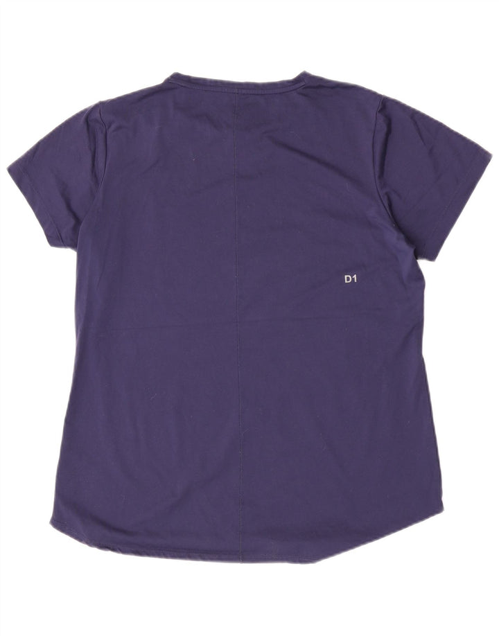 Asics Womens Graphic T-Shirt Top UK 16 Large Navy Blue