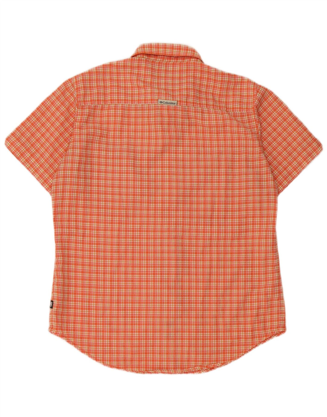 Columbia Herren Kurzarmhemd Small Orange Polyester