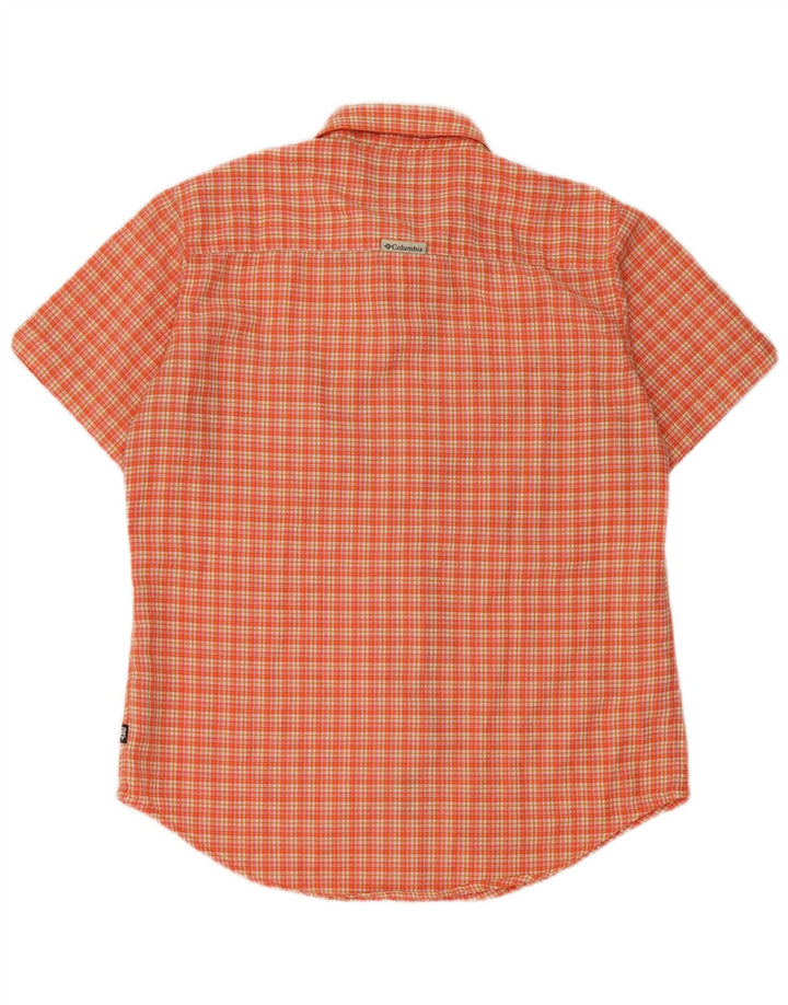 Columbia Herren Kurzarmhemd Small Orange Polyester
