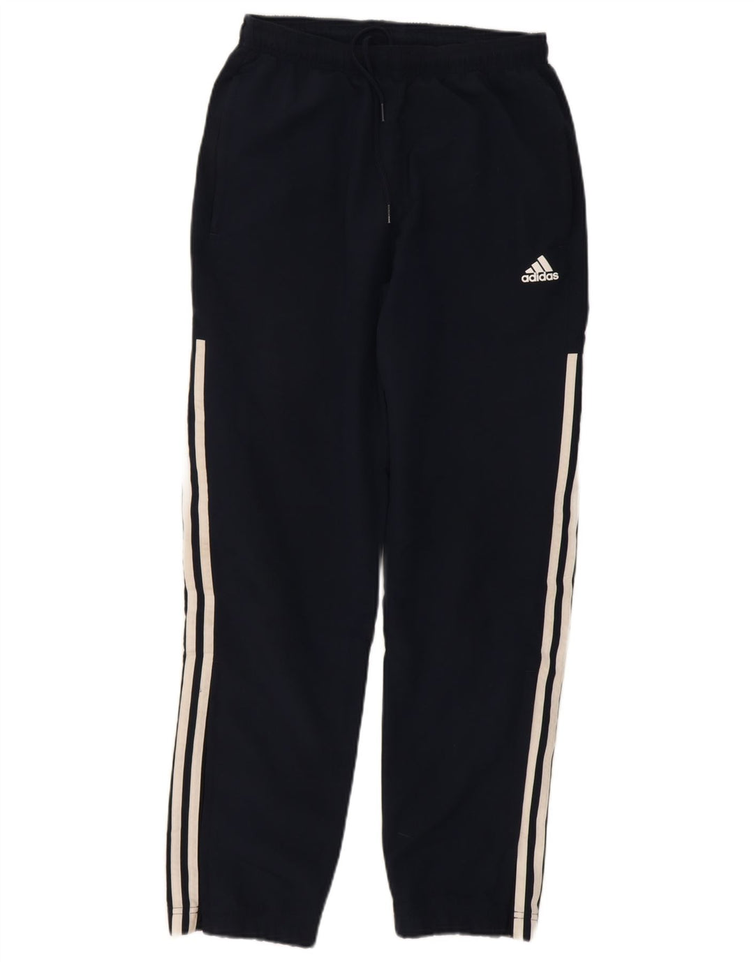 ADIDAS Mens Tracksuit Trousers Small  Navy Blue Polyester