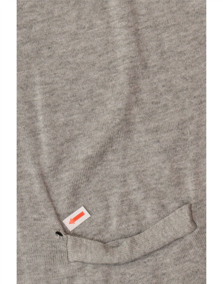 JACK & JONES Mens Cardigan Sweater Small Grey Viscose Vintage Jack & Jones and Second-Hand Jack & Jones from Messina Hembry 