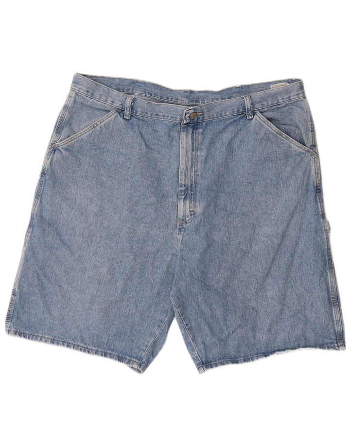 WRANGLER Mens Cargo Denim Shorts W40 XL Blue Cotton