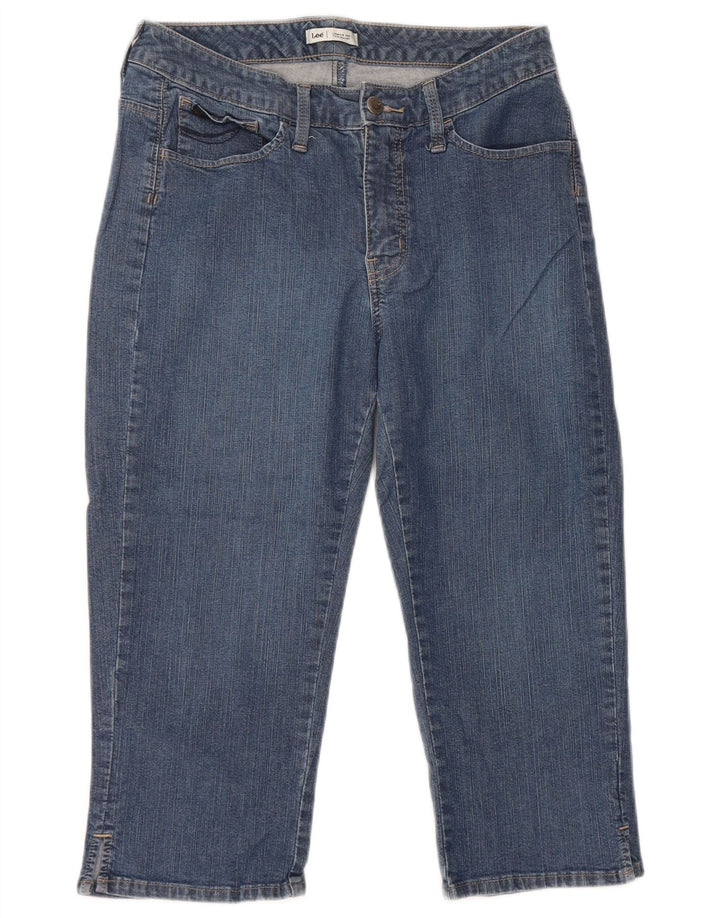 LEE Womens Capri Jeans W30 L19 Blue