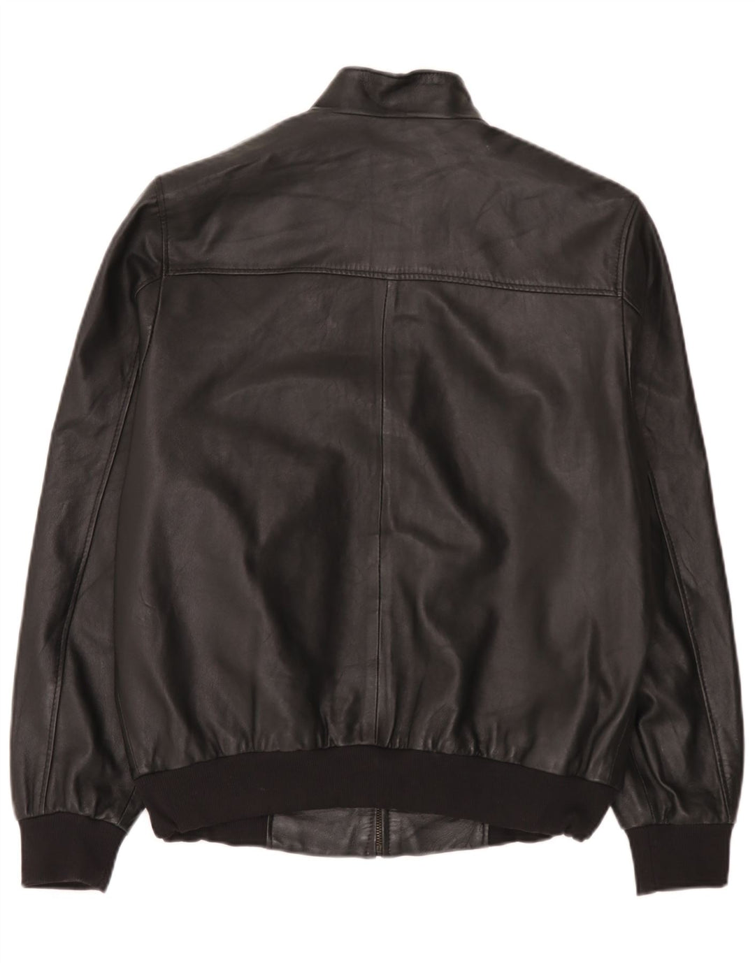 Vintage Mens Leather Jacket UK 44 2XL Black