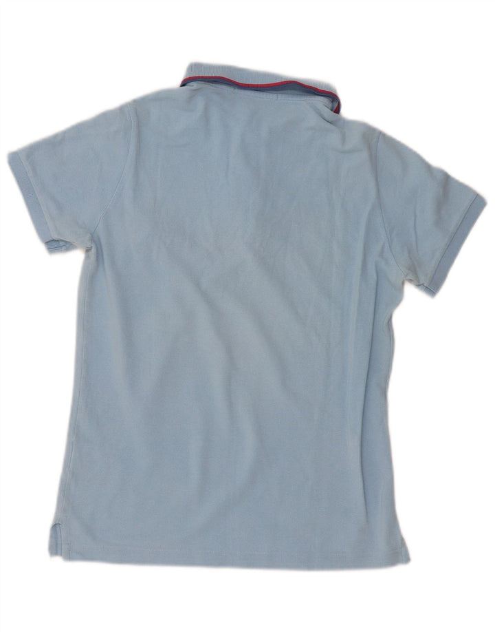 Fred Perry Mens Slim Fit Polo Shirt Small Blue Cotton