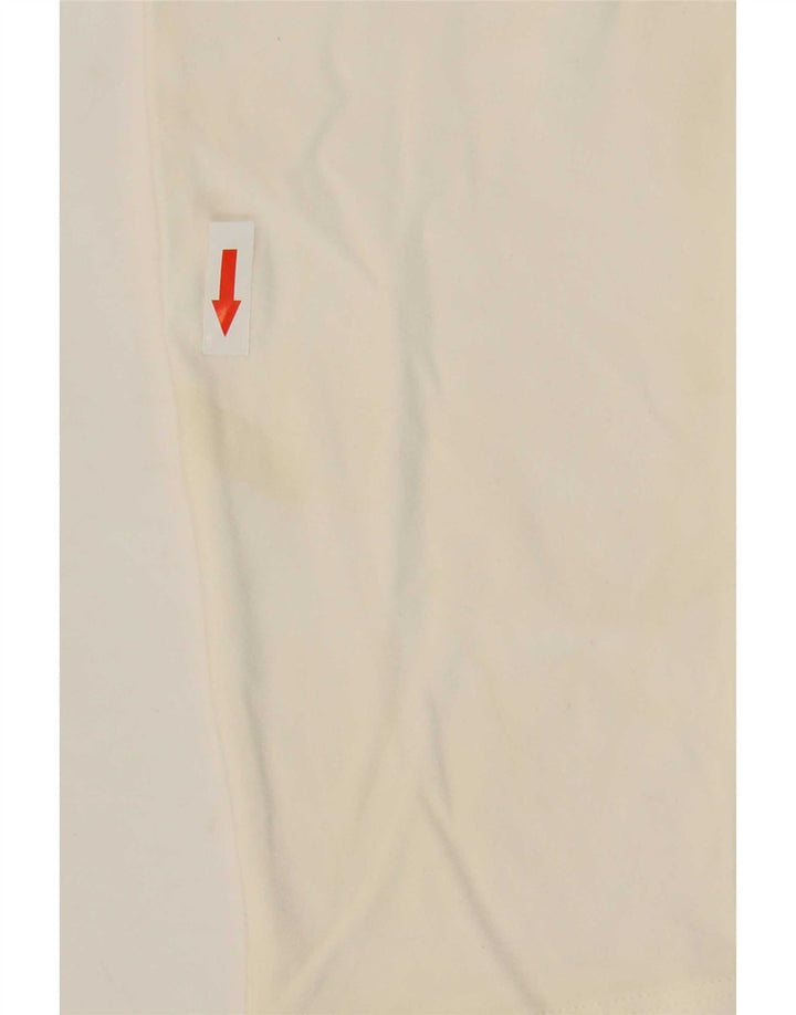 Max Mara Damen T-Shirt Top UK 10 Small Weiße Viskose