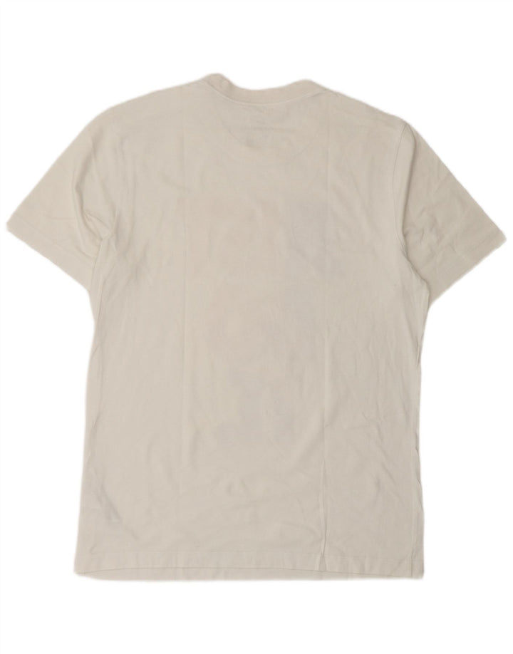 NIKE Mens Graphic T-Shirt Top Medium White Cotton