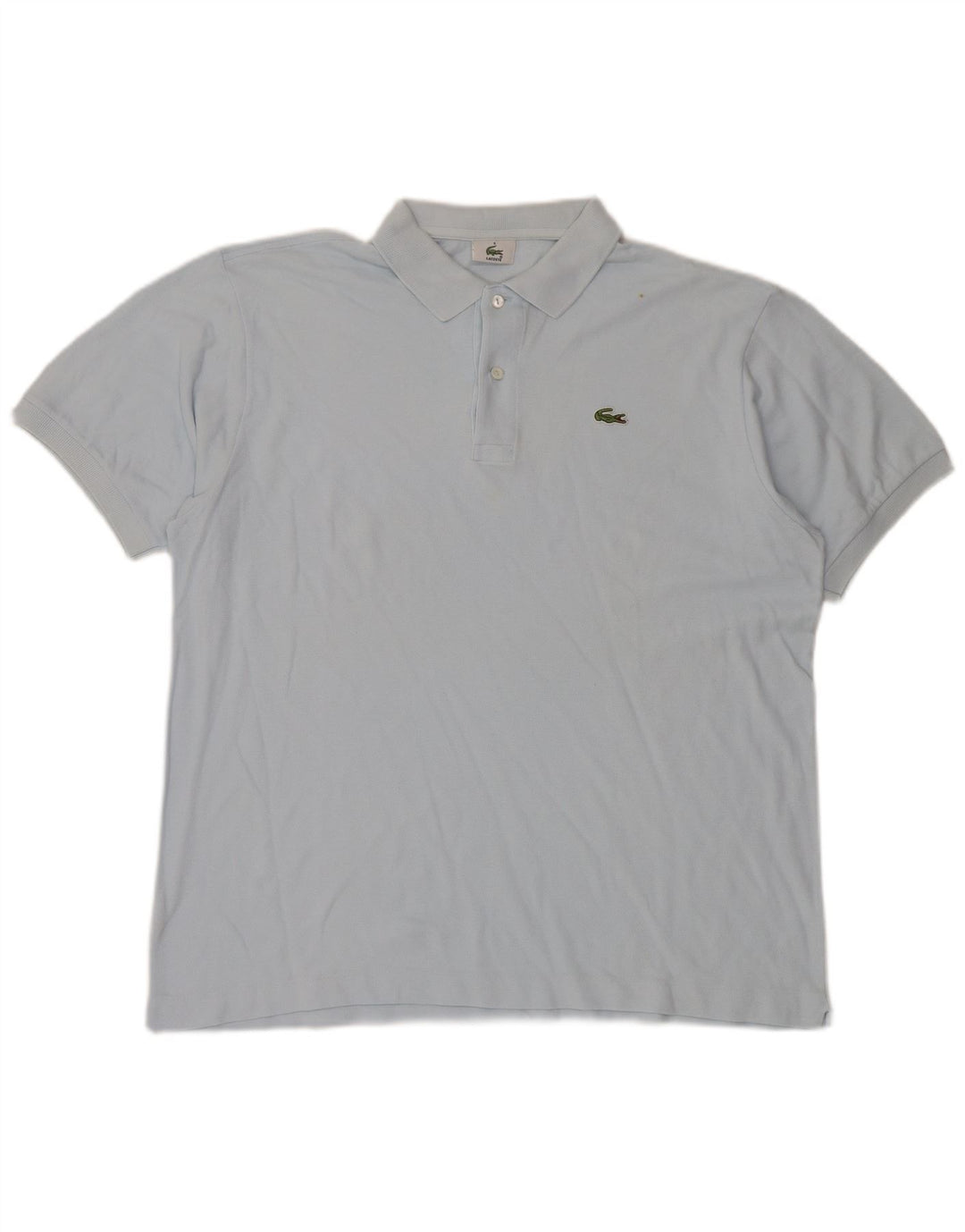 Lacoste Mens Polo Shirt Size 6 XL Blue Cotton