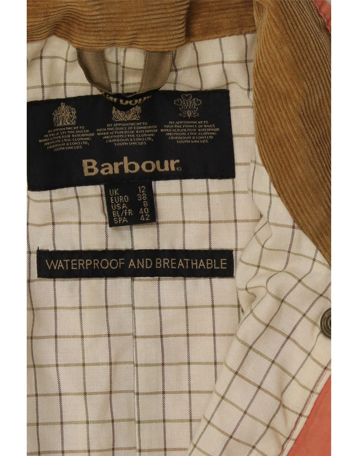Barbour Womens vokset bomuldsjakke UK 12 Medium Pink