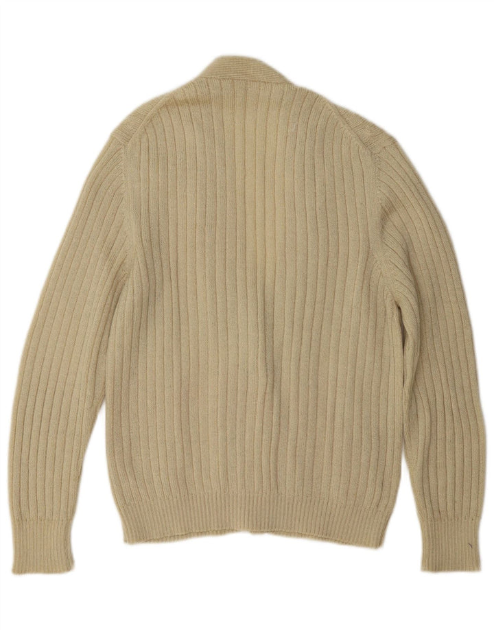Vintage Womens Cardigan Sweater UK 16 Large Beige