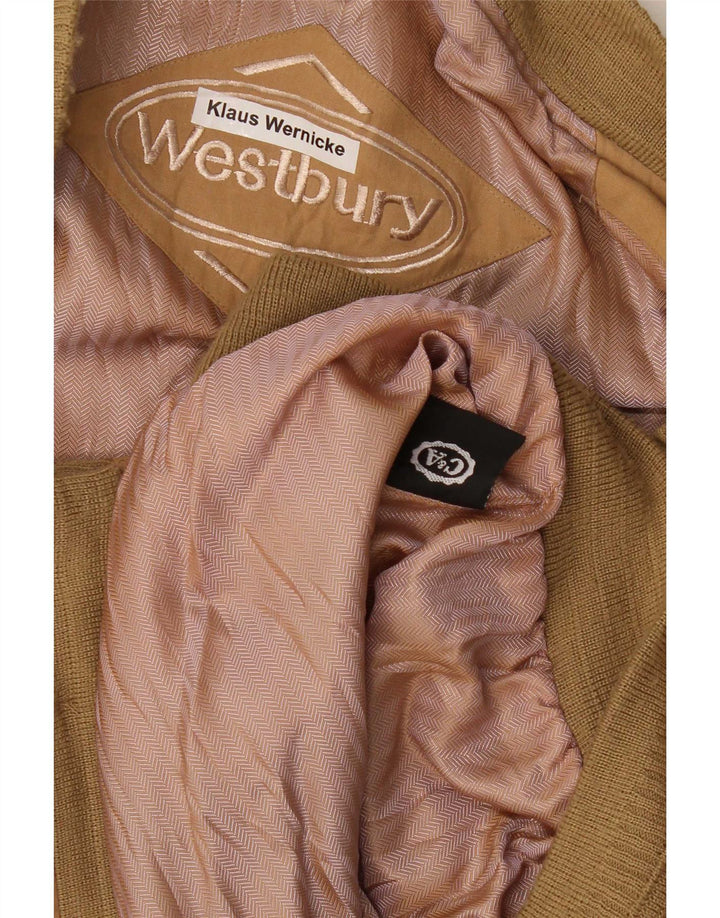 WESTBURY Mens Bomber Jacket UK 44 2XL Beige