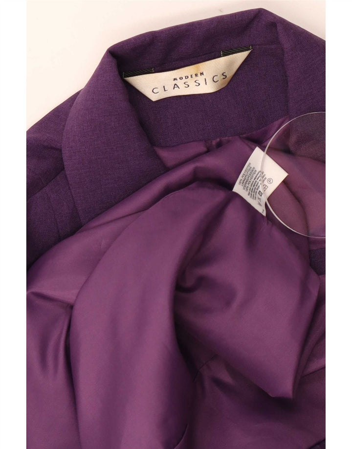 Cappotto da donna Modern Classics UK 12 Poliestere viola medio
